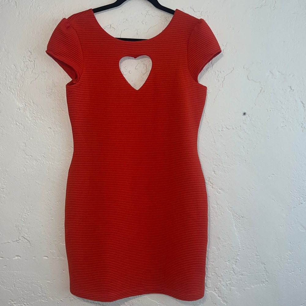 Cooperative heart cutout mini dress